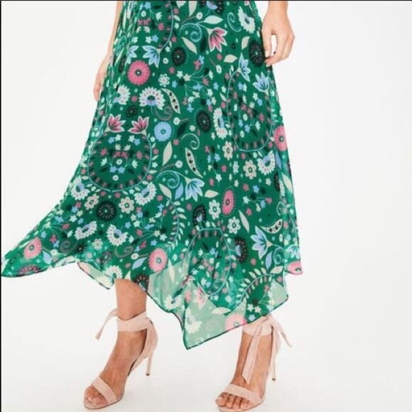 Boden Beatrix Dress Forest Folk Meadow US 4L - Picture 9 of 10